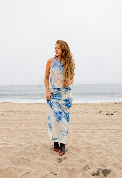 Pointelle Beach Dress Tie-Dye