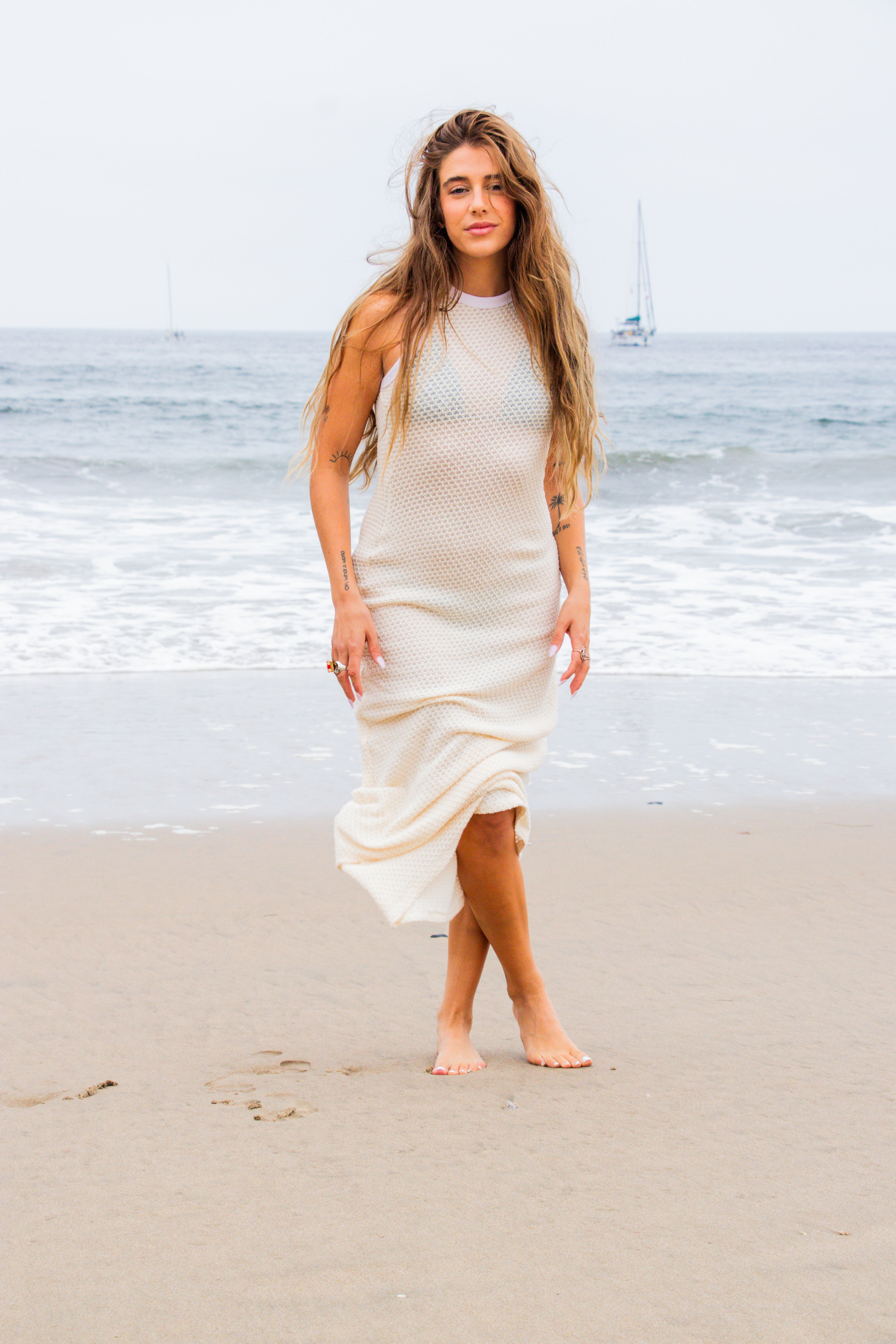 plt beach dress Dresses Prettylittlething Rose Gold Chainmail Dress Pink Palm Chainmail Open Back Beach Dress Swimwear PLT