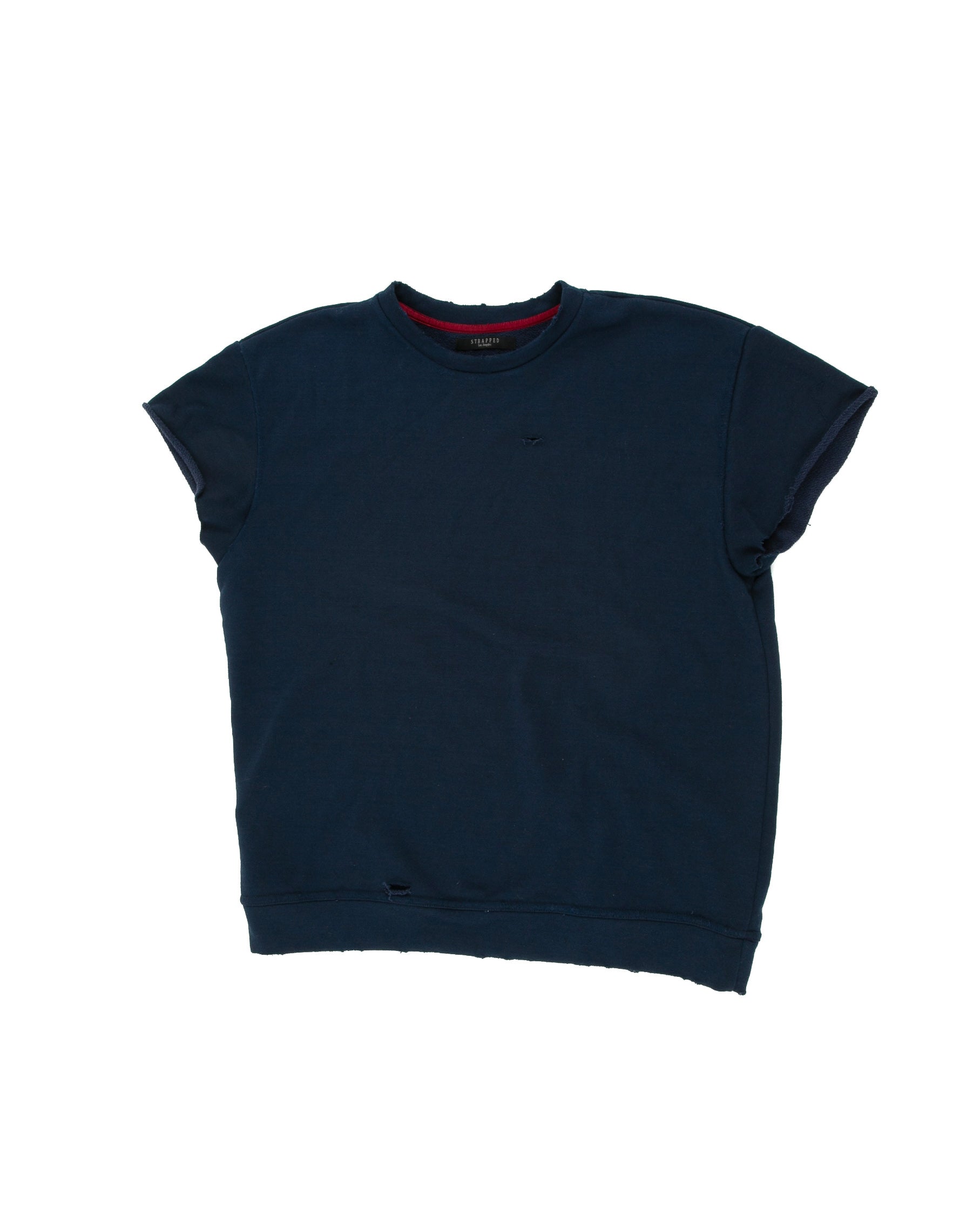 Front of Terry Cutoff in Navy