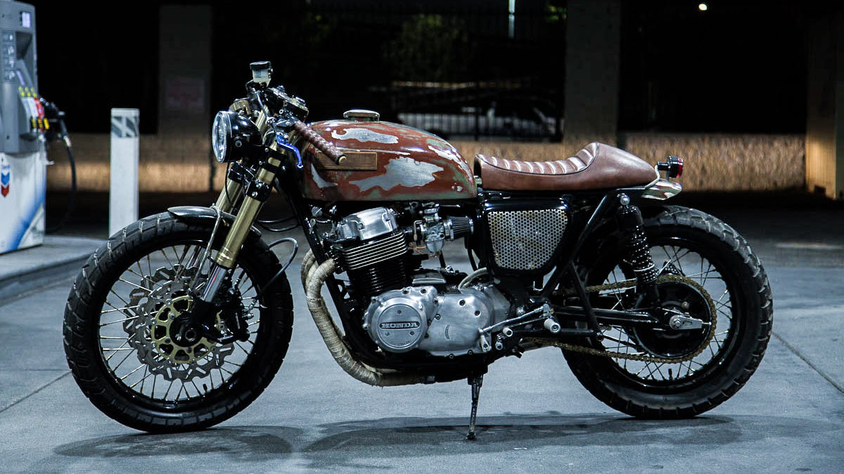 Vintage CB 750 1974 Honda CB750 Strapped MFG1